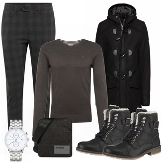 Outfit mit Blau Stiefel Tom Tailor "DIESEL"