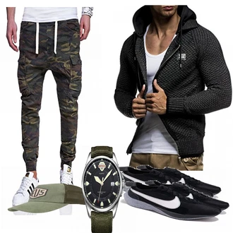 Outfit mit Blau Sneaker Nike "Disturbia"