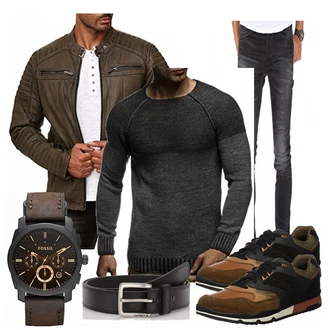 Outfit mit Blau Carhartt "Domi"