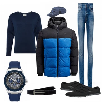Outfit mit Blau Schuh Sneaker Kangaroos "Dominic"