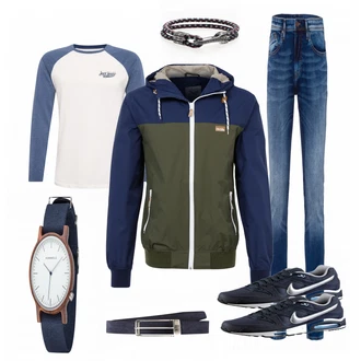 Outfit mit Blau Sneaker Nike "Dream"
