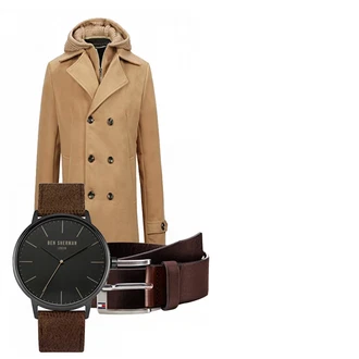 Outfit mit Braun Wintermantel/Winter Parka Allthemen "Drupada"