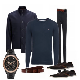 Outfit mit Braun Sneaker Bullboxer "DRYKORN"