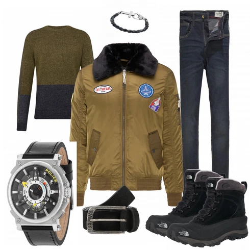 Blau Stiefel The North Face kombinieren