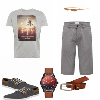 Outfit mit Schwarz Schuh Sneaker Bullboxer "EDC BY ESPRIT shorts"