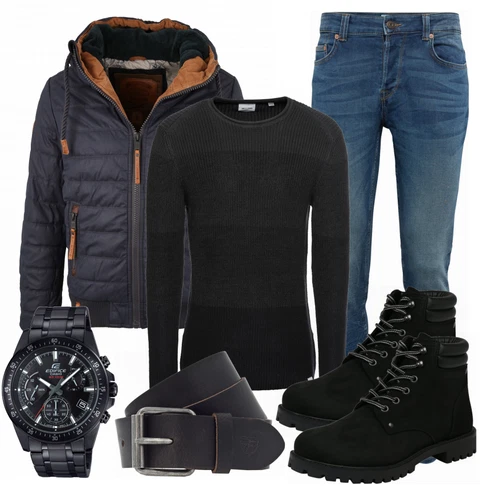 Blau Accessoire Gürtel Tom Tailor Denim kombinieren