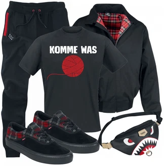 Outfit mit Mischfarben Sneaker Globe "Einzigartiger Look"