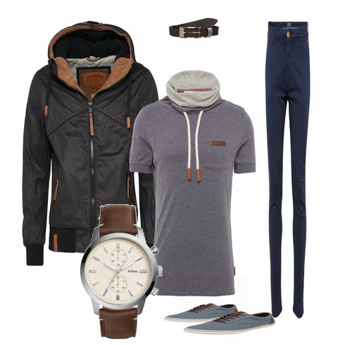 Blau Hose Blend kombinieren