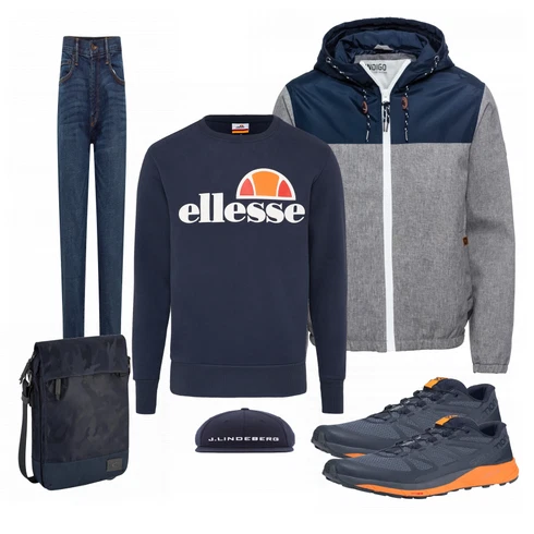 Orange Sportschuh kombinieren