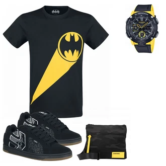 Outfit mit Schwarz T-Shirt Batman "EMP Batman"