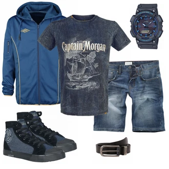 Outfit mit Blau Fallout "EMP Blue"