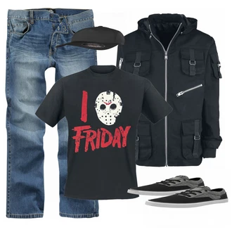 Outfit mit Grau Sneaker Volcom "EMP Friday"