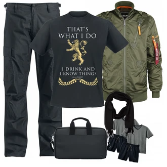 Outfit mit Schwarz Schal Jack & Jones "EMP"