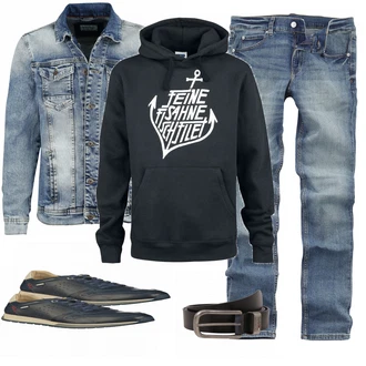 Outfit mit Blau Sportschuh Pikolinos "EMP Jeans"