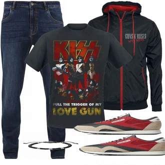 Outfit mit Blau Unkategorisiert Kiss "EMP Look"