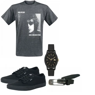 Outfit mit Schwarz Sneaker Vans "EMP Man"