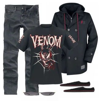 Outfit mit Rot Sneaker Puma "EMP Venom"