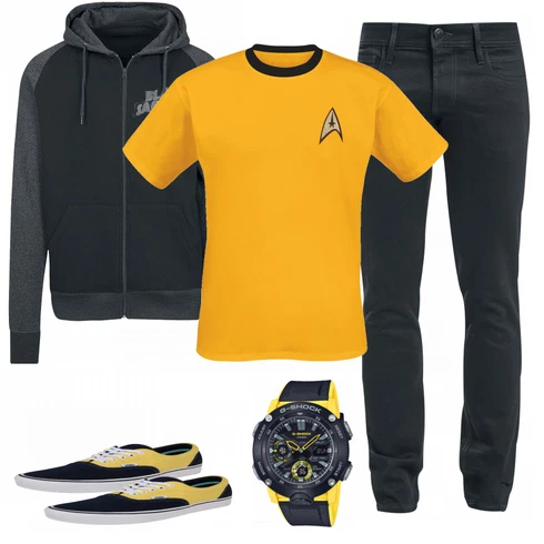 Gelb T-Shirt & Top T-Shirt Star Trek kombinieren