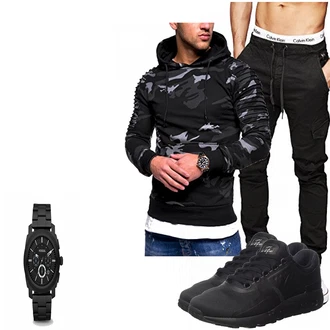 Outfit mit Blau Sneaker Nike "Fa7"
