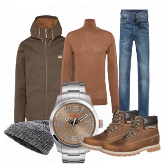 Winter Outfits mit Weiß/Blau Jeans Pepe Jeans "fac"