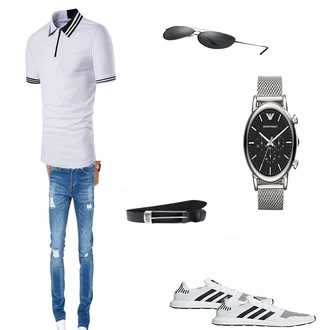 Party Outfits mit Grau Sneaker Jack & Jones "Fassbar"