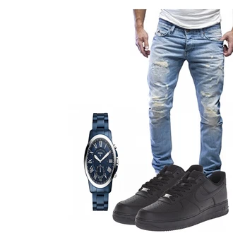 Outfit mit Blau Sneaker Nike "ferter"