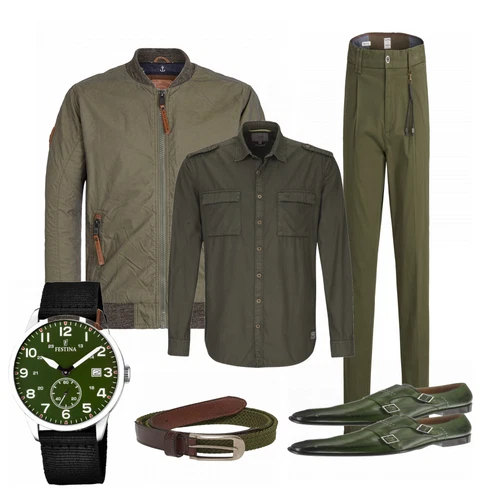 Grün Hemd Camel Active kombinieren