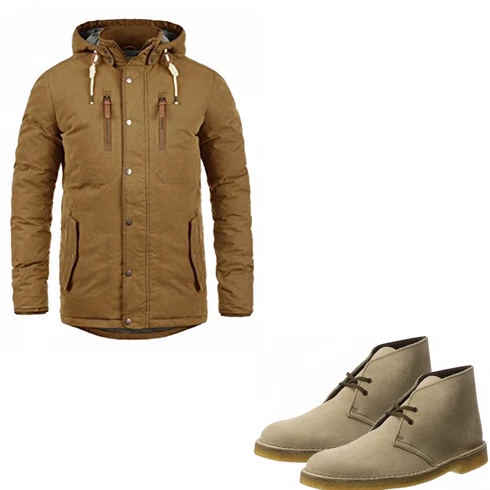 Braun Overall/Winter Parka !Solid kombinieren