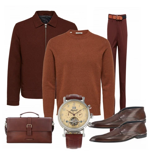 Braun Schuh Stiefel JOOP! kombinieren mit Braun Hose SELECTED HOMME