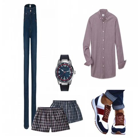 Grau/Blau Unterhose Tchibo kombinieren mit Grau/Blau Unterwäsche Unterhose Tchibo