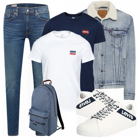 Türkis Hose levi's kombinieren