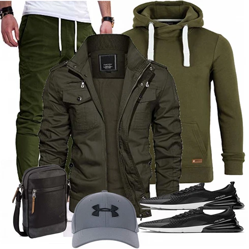 Grün Accessoire/Winter Parka KEFITEVD kombinieren