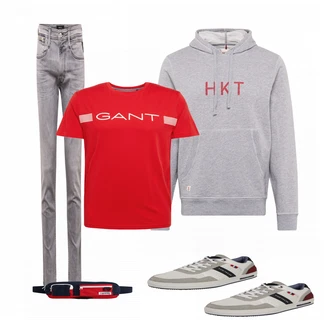 Outfit mit Grau Sneaker Tom Tailor "Freizeit Outfit"