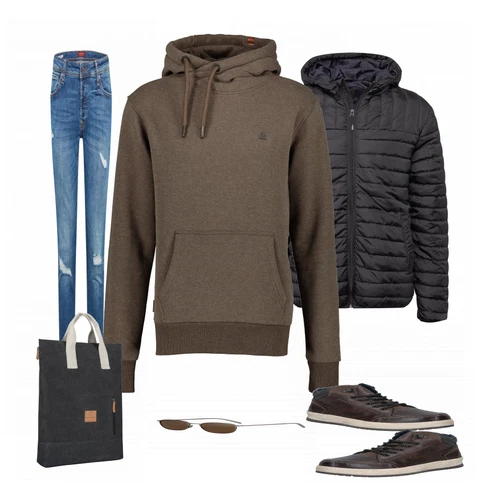 Blau Rucksack Johnny Urban kombinieren