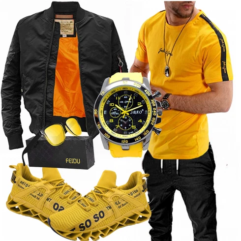 Gelb Schuh Wonesion kombinieren