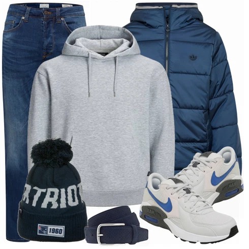 Grau Sportschuh Nike Sportswear kombinieren