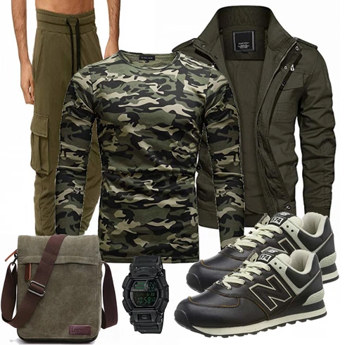Grün Accessoire/Winter Parka KEFITEVD kombinieren