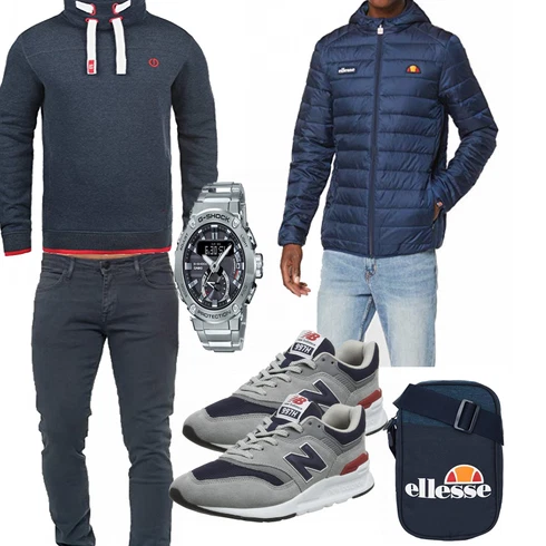 Tasche Casio kombinieren mit Grau Trachtenmode New Balance