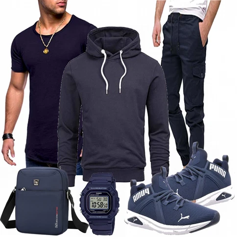 Blau Sportschuh Puma kombinieren