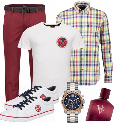 Lila Accessoire Bruno Banani kombinieren