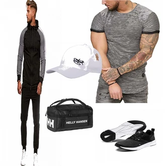 Outfit mit Blau Sportrucksack Helly Hansen "Freizeit Outfit"