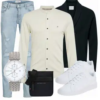 Outfit mit Blau Anzug Only & Sons "Freizeit Outfit"