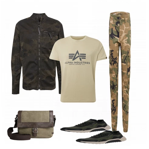 Beige Hemd Alpha Industries kombinieren