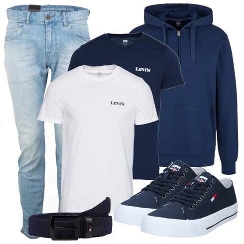 Schwarz Sneaker Tommy Jeans kombinieren