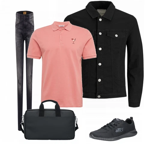 Schwarz SommerJacke Jack & Jones kombinieren