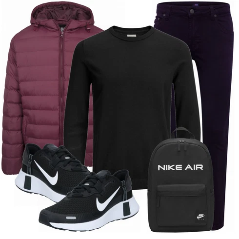 Rot/Lila SommerJacke Urban Classics kombinieren
