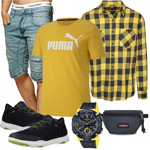 Blau Schuh Casio kombinieren