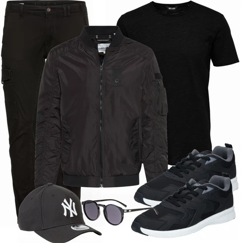 Weiß/Schwarz T-Shirt Only & Sons kombinieren