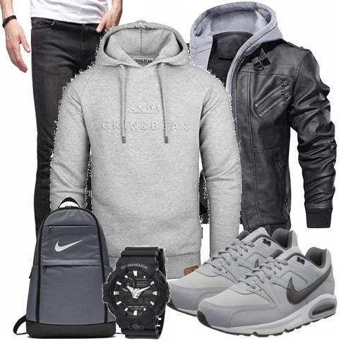 Grau Tasche Nike kombinieren