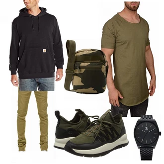 Outfit mit Blau Carhartt "Freizeit Outfit"